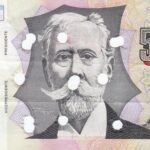 CRBX0415 BILLETE ARGENTINA 500000 AUSTRALES PRUEBA-MUESTRA CANCELADO