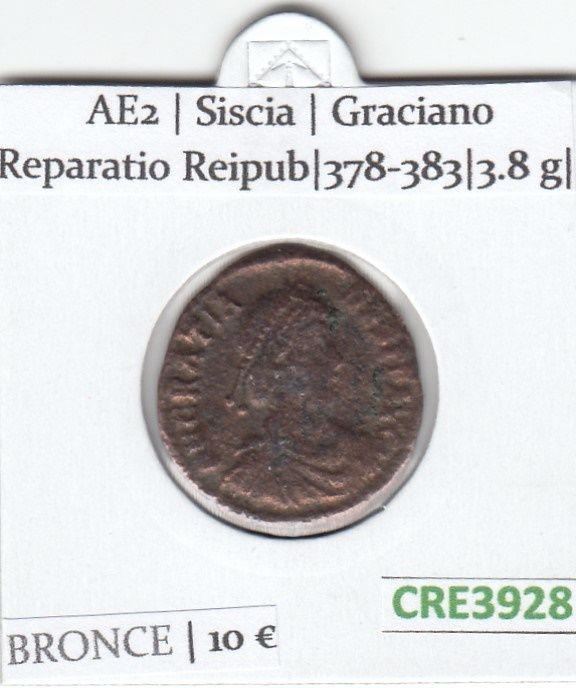 imagen-13-20548.jpg CRE3928 MONEDA ROMANA AE2 SISCIA GRACIANO REPARATIO REIPUB 378-383 - Imagen 1