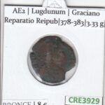 CRE3929 MONEDA  AE2 LUGDUNUM GRACIANO REPARATIO REIPUB 378-383