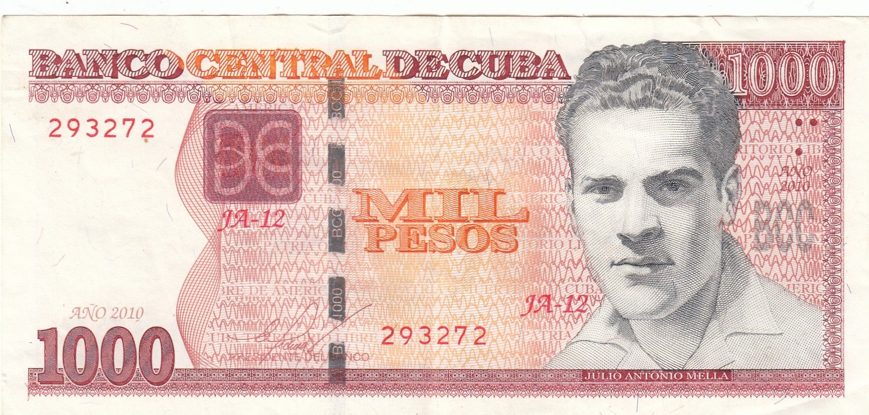 imagen-13-20608.jpg CRBX0504 BILLETE CUBA 1000 PESOS 2010 USADO - Imagen 1