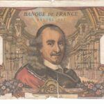 CRBX0515 BILLETE FRANCIA 100 FRANCOS 1967 USADO ROTO