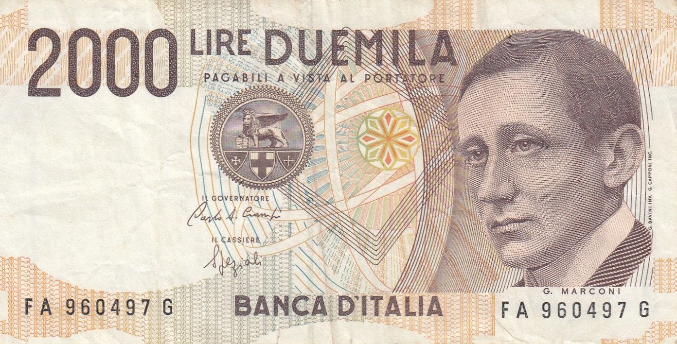 imagen-13-20632.jpg CRBX0528 BILLETE ITALIA 200 LIRAS 1990 MBC - Imagen 1