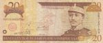 CRBX0545 BILLETE REP. DOMINICANA 20 PESOS 2001 USADO