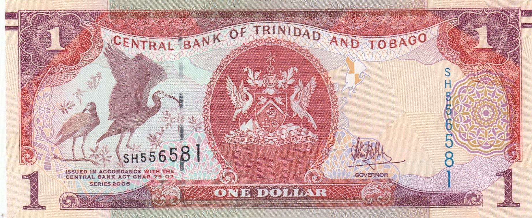 imagen-13-20653.jpg CRBX0549 BILLETE TRINIDAD Y TOBAGO 1 DOLAR 2006 SIN CIRCULAR - Imagen 1