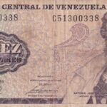 CRBX0572 BILLETE VENEZUELA 10 BOLIVARES 1981 USADO
