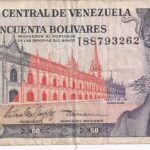 CRBX0574 BILLETE VENEZUELA 50 BOLIVARES 1995 BC