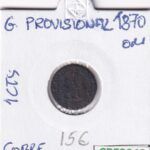 CRE3949 MONEDA ESPAÑA 1 CTS GOBIERNO PROVISIONAL 1870 COBRE BC