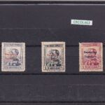 CRCOL462 SELLOS GUINEA Nº CAT 240/242 X CON CHARNELA