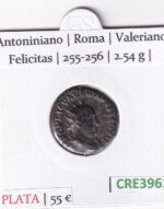 CRE3961 MONEDA ROMANA ANTONINIANO ROMA VALERIANO FELICITAS 255-256