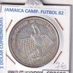 CR2698 MONEDA JAMAICA 1 DÓLAR 1982 MUNDUAL FUTBOL
