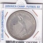 CR2706 MONEDA JAMAICA 1 DÓLAR 1982 MUNDUAL FUTBOL
