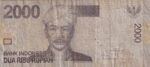 CRBX0644 BILLETE INDONESIA 2000 RUPIAS 2009 USADO