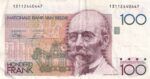 CRBX0718 BILLETE BELGICA 100 FRANCOS MBC
