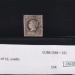 CRCOL492 SELLO CUBA Nº 11 VER DESCRIPCION EN FOTO