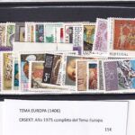 CRSEXT0502 SELLOS TEMA EUROPA AÑO COMPLETO 1975 XX SIN CHARNELA