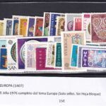 CRSEXT0503 SELLOS TEMA EUROPA AÑO COMPLETO 1976 XX SIN CHARNELA