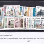 CRSEXT0505 SELLOS TEMA EUROPA AÑO COMPLETO 1978 XX SIN CHARNELA