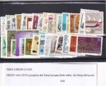 CRSEXT0506 SELLOS TEMA EUROPA AÑO COMPLETO 1979 XX SIN CHARNELA