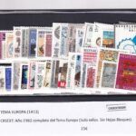 CRSEXT0509 SELLOS TEMA EUROPA AÑO COMPLETO 1982 XX SIN CHARNELA