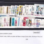 CRSEXT0513 SELLOS TEMA EUROPA AÑO COMPLETO 1989 XX SIN CHARNELA