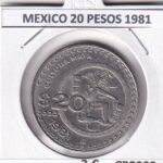 CR2388 MONEDA MEXICO 20 PESOS 1981