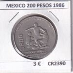 CR2390 MONEDA MEXICO 200 PESOS 1986
