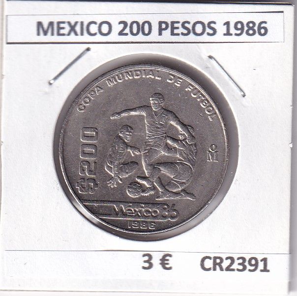 imagen-13-21278.jpg CR2391 MONEDA MEXICO 200 PESOS 1986 - Imagen 1