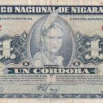 CRBX0765 BILLETE NICARAGUA 1 CORDOBA 1960 BC