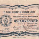 CRBL0287 BILLETE LOCAL ESPAÑA 1 PESETA PORCUNA 1936 MBC