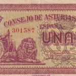 CRBL0347 BILLETE ESPAÑA LOCAL 1 PESETA ASTURIAS Y LEON BC