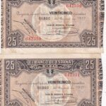 CRBL0358 PAREJA CORRELATIVA BILLETES ESPAÑA LOCAL 25 PESETAS BILBAO 1937 EBC
