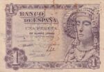 CRBS1616 BILLETE ESPAÑA 1 PESETA 1948 SIN SERIE BC