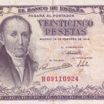 CRBS1672 BILLETE ESPAÑA 25 PESETAS 1946 SERIE H MBC