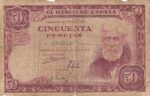 CRBS1681 BILLETE ESPAÑA 50 PESETAS 1951 SERIE A MC USADO