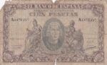 CRBS1696 BILLETE ESPAÑA 100 PESETAS 1940 SERIE A USADO
