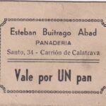 CRBL0320 BILLETE ESPAÑA LOCAL CALATRAVA VALE POR UN PAN MBC