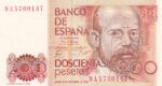 CRBS1603 BILLETE ESPAÑA 200 PESETAS 1980 SERIE 9A S/C-