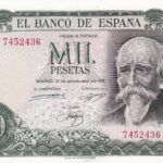 CRBS1604 BILLETE ESPAÑA 1000 PESETAS 1971 SIN SERIE S/C-