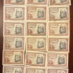 CRBS1742 LOTE 18 BILLETES ESPAÑA 1 PESETA 1953 MBC/BC