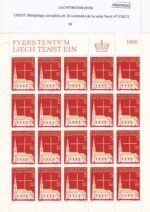 CRSEXT0526 SELLOS LIECHTENSTEIN Minipliego completo de 20 unidades de la serie Yvert nº 418/21