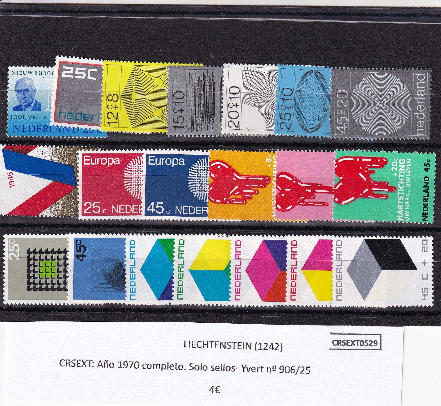 imagen-13-22058.jpg CRSEXT0529 SELLOS LIECHTENSTEIN Año 1970 completo. Solo sellos- Yvert nº 906/25 - Imagen 1