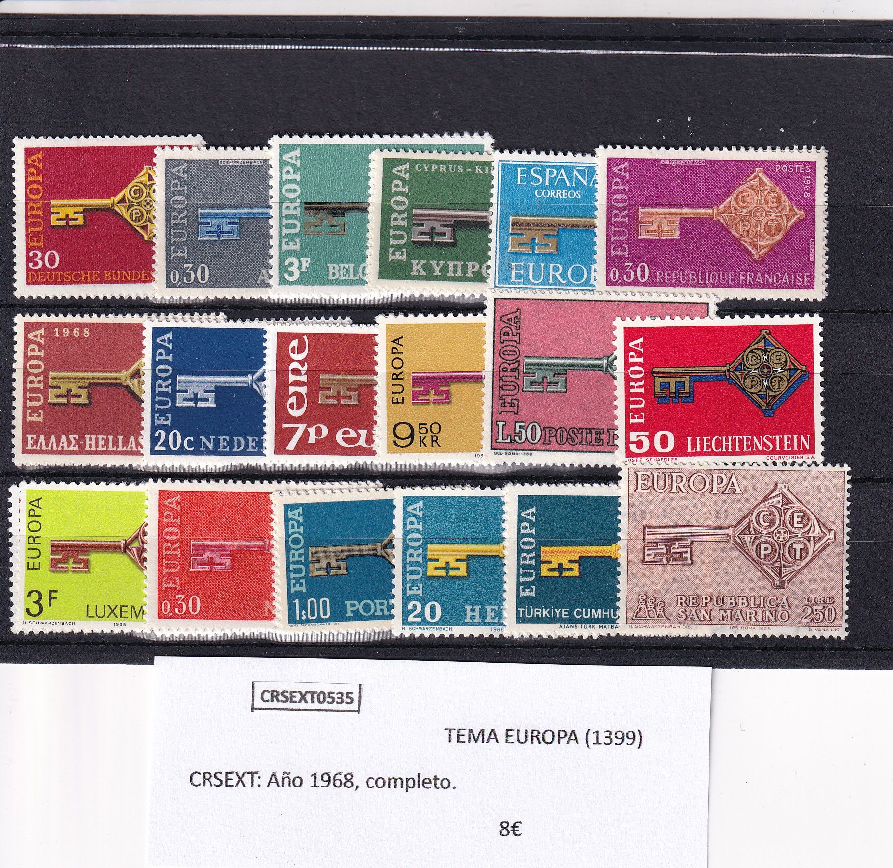 imagen-13-22064.jpg CRSEXT0535 SELLOS TEMA EUROPA Año 1968, completo - Imagen 1