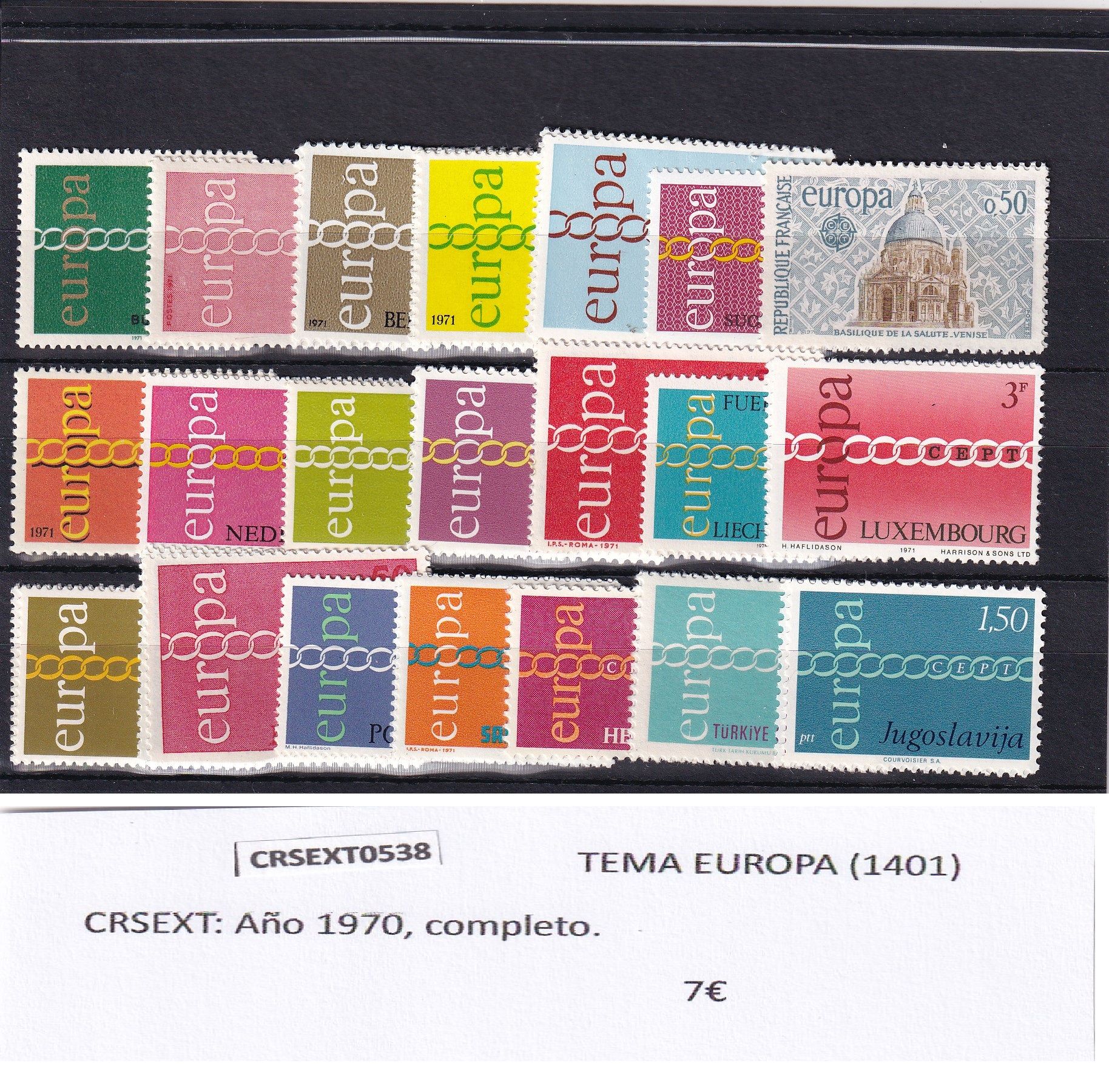 imagen-13-22067.jpg CRSEXT0538 SELLOS TEMA EUROPA Año 1970, completo - Imagen 1