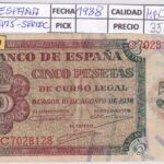CRBS2799 BILLETE ESPAÑA 5 PESETAS 1938 SERIE C MBC
