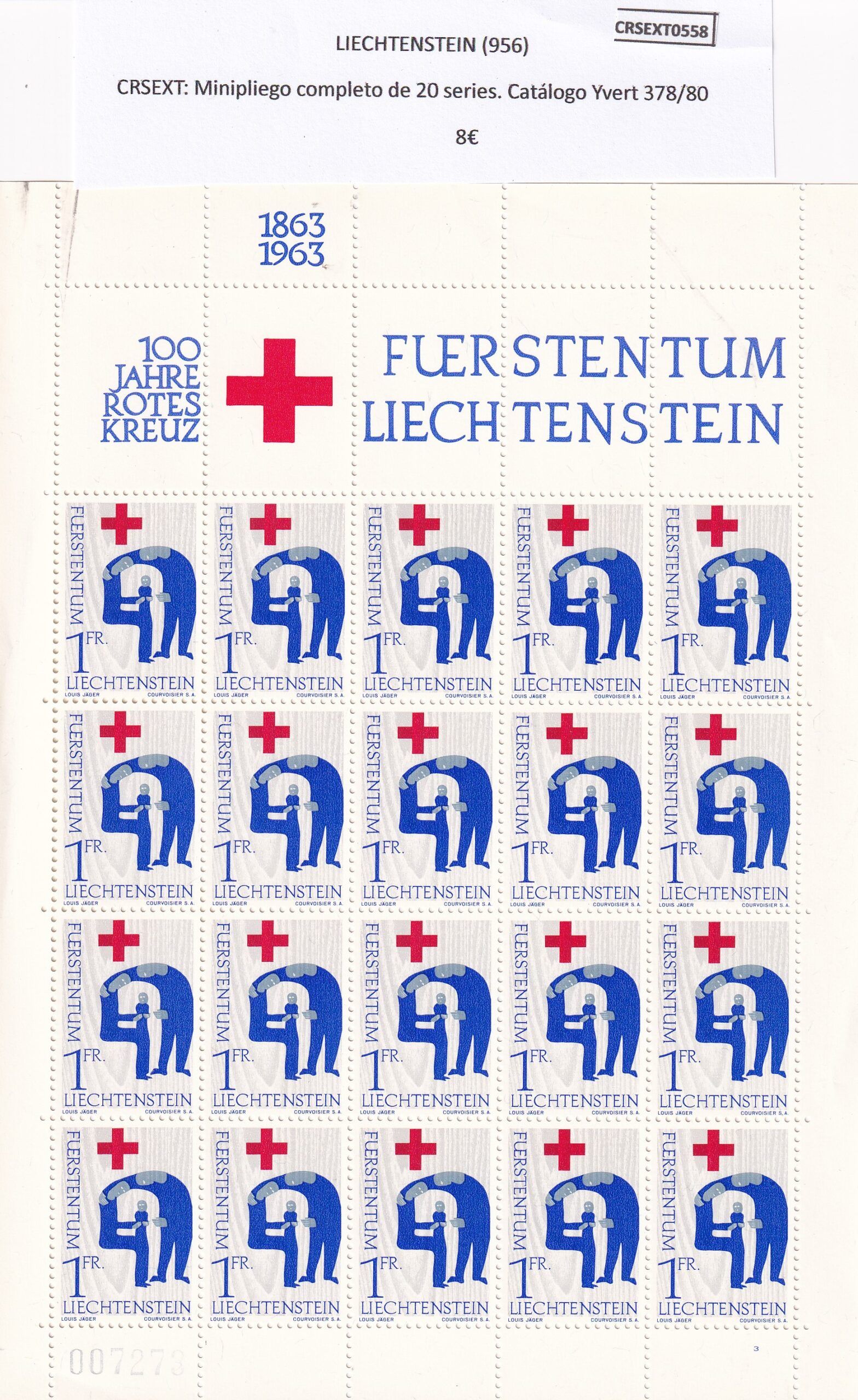 imagen-13-22457.jpg CRSEXT0558 SELLOS LIECHTENSTEIN Minipliego completo 20 series.Yvert 378/80 - Imagen 1