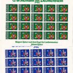 CRSEXT0568 SELLOS LIECHTENSTEIN Minipliego completo de 20 valores de la serie