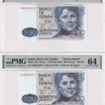 CRPMG010 PAREJA BILLETE ENCAPSULADO ESPAÑA 500 PTAS 1979 S/9A PGM64