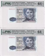 CRPMG010 PAREJA BILLETE ENCAPSULADO ESPAÑA 500 PTAS 1979 S/9A PGM64
