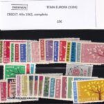 CRSEXT0576 SELLOS TEMA EUROPA Año 1962, completo
