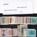 CRSEXT0578 SELLOS TEMA EUROPA Año 1996, completo